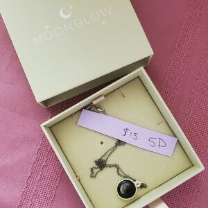 Moonglow necklace 5A phase moon glow pendant on chain